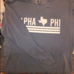 Blue ALPHA PHI long sleeve